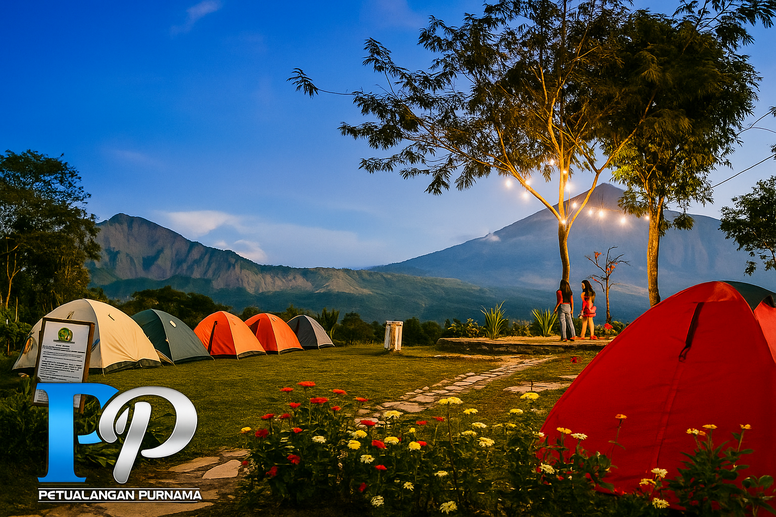 Camping Ceria di Kaki Gunung Rinjani